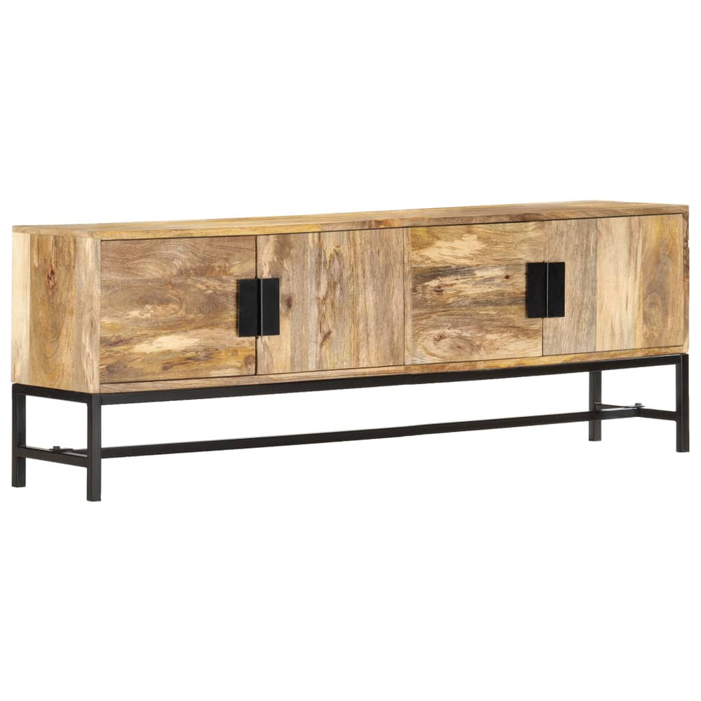 vidaXL Meuble TV 140x30x50 cm Bois de manguier massif