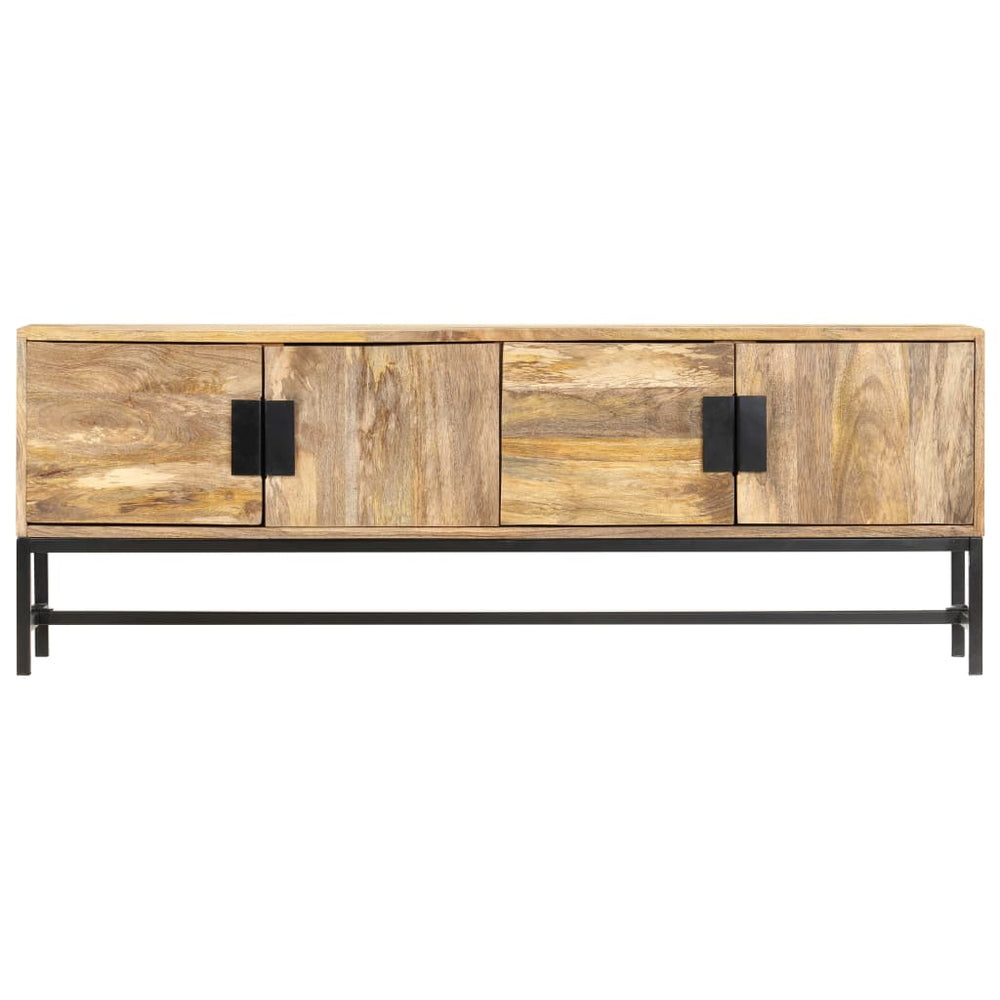vidaXL Meuble TV 140x30x50 cm Bois de manguier massif