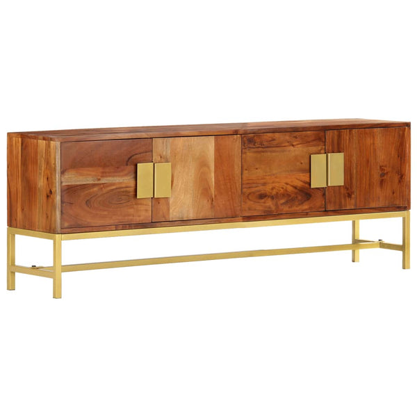 TV-Schrank 140×30×50 cm Massivholz Akazie