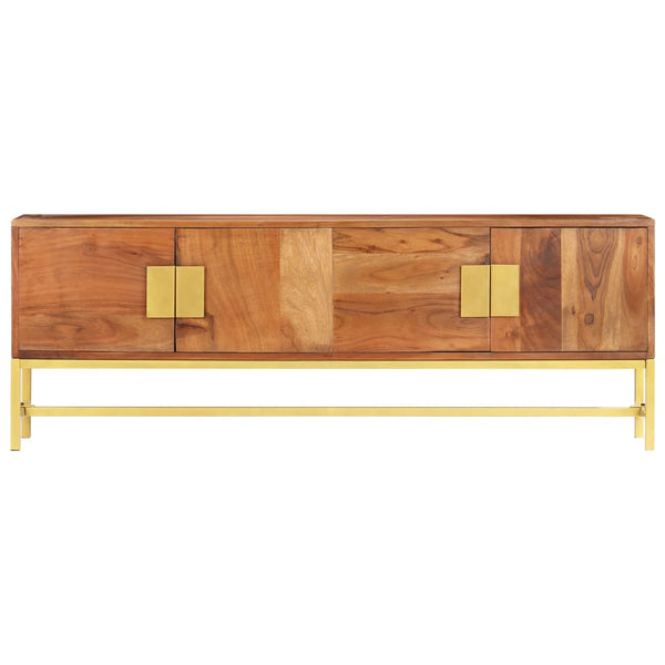 TV-Schrank 140×30×50 cm Massivholz Akazie
