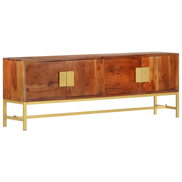 TV-Schrank 140×30×50 cm Massivholz Akazie