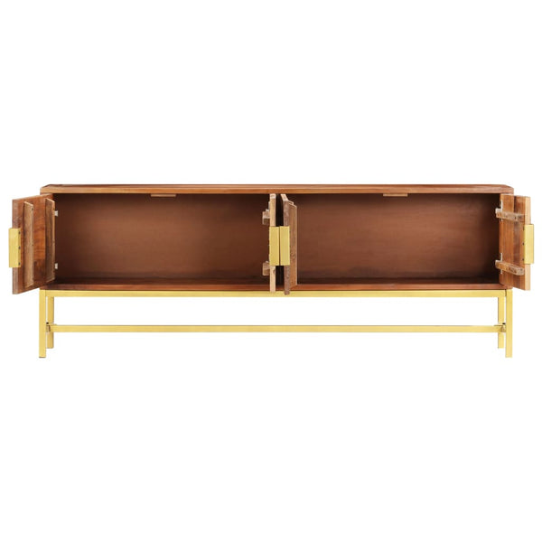 TV-Schrank 140×30×50 cm Massivholz Akazie