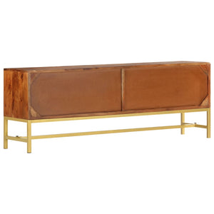 TV-Schrank 140×30×50 cm Massivholz Akazie