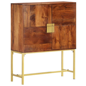 Highboard 80 x 30 x 100 cm Massivholz Akazie