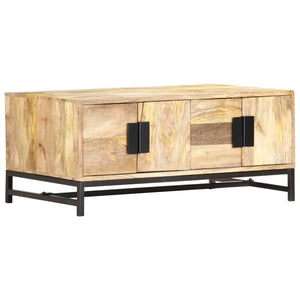 Couchtisch 90 x 55 x 40 cm Massivholz Mango