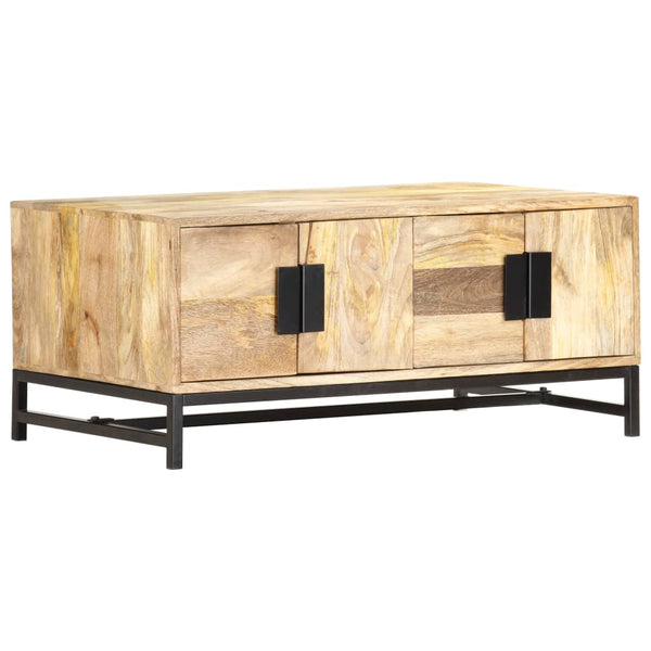 Couchtisch 90 x 55 x 40 cm Massivholz Mango