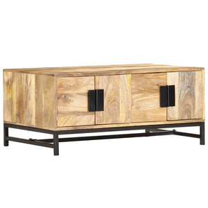 Couchtisch 90 x 55 x 40 cm Massivholz Mango