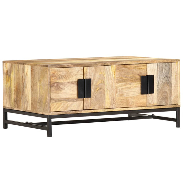 Couchtisch 90 x 55 x 40 cm Massivholz Mango