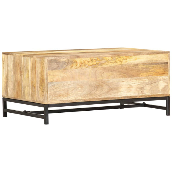 Couchtisch 90 x 55 x 40 cm Massivholz Mango