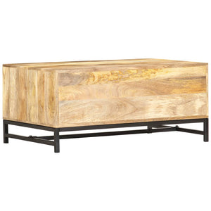 Couchtisch 90 x 55 x 40 cm Massivholz Mango