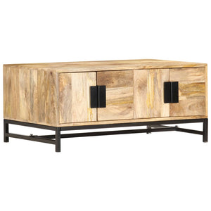 Couchtisch 90 x 55 x 40 cm Massivholz Mango