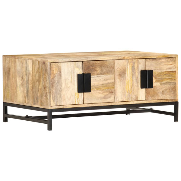 Couchtisch 90 x 55 x 40 cm Massivholz Mango