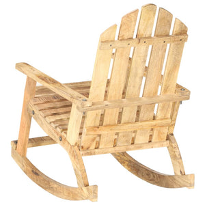 Garten-Schaukelstuhl Massivholz Mango
