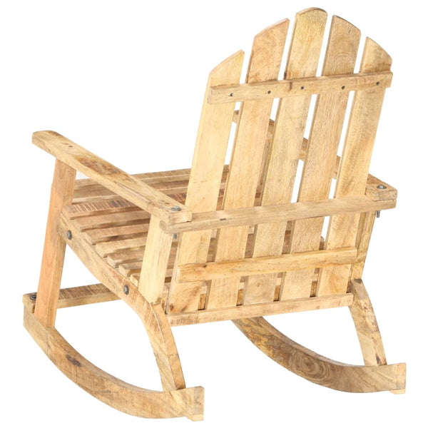 Garten-Schaukelstuhl Massivholz Mango