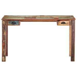 Schreibtisch 130x55x76 cm Altholz Massiv