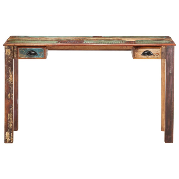 Schreibtisch 130x55x76 cm Altholz Massiv