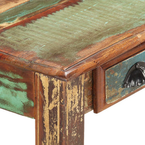 Schreibtisch 130x55x76 cm Altholz Massiv