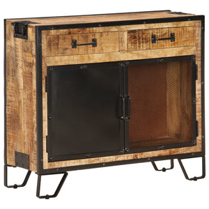Sideboard 80×31×71 cm Raues Mango-Massivholz