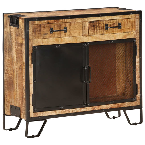 Sideboard 80×31×71 cm Raues Mango-Massivholz