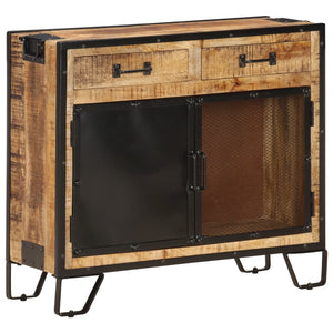Sideboard 80×31×71 cm Raues Mango-Massivholz