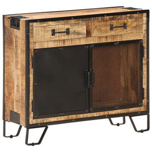 Sideboard 80×31×71 cm Raues Mango-Massivholz