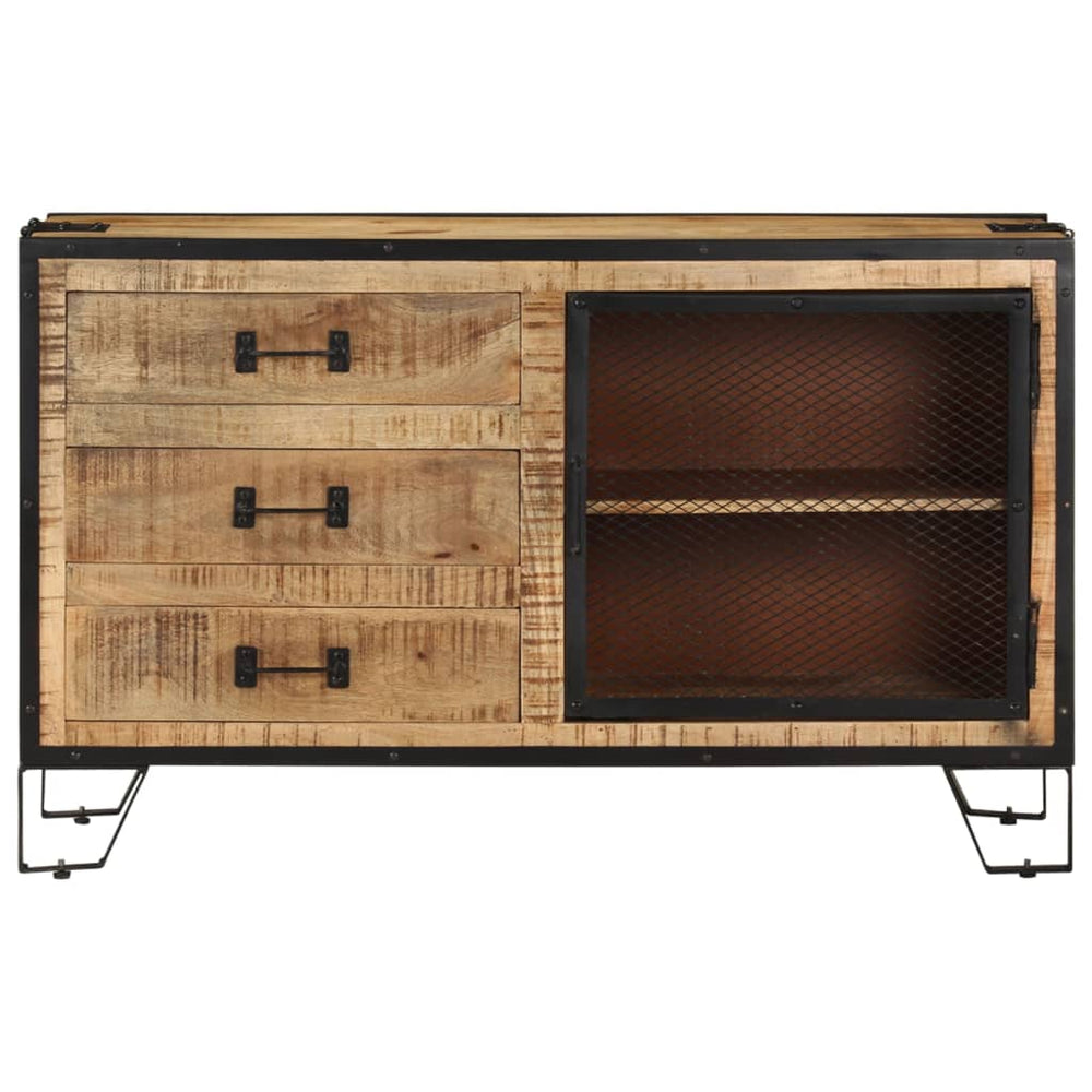 vidaXL Sideboard 100x31x60 cm Rough Solid Mango Wood