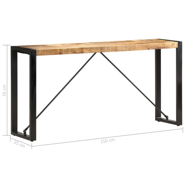 vidaXL Console 150x35x76 cm Bois de manguier massif