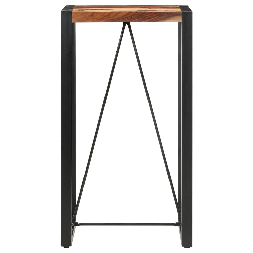 Bartisch 60 x 60 x 110 cm Massivholz Akazie