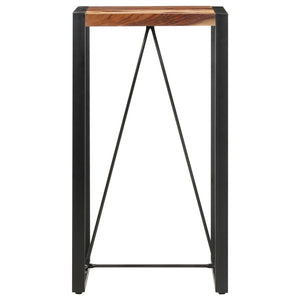 Bartisch 60 x 60 x 110 cm Massivholz Akazie