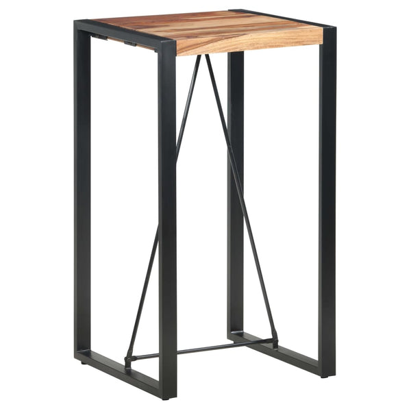 Bartisch 60 x 60 x 110 cm Massivholz Akazie