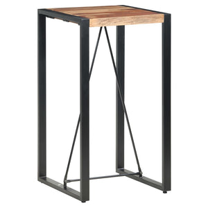 Bartisch 60 x 60 x 110 cm Massivholz Akazie