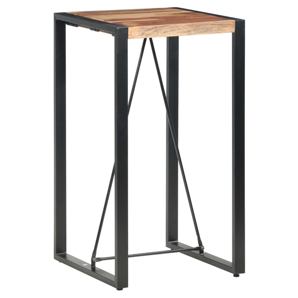 Bartisch 60 x 60 x 110 cm Massivholz Akazie