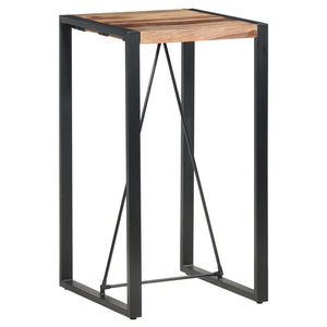 Bartisch 60 x 60 x 110 cm Massivholz Akazie