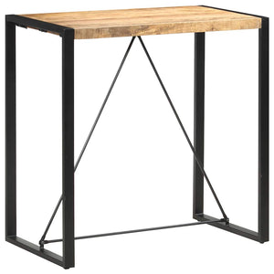 Bartisch 110 x 60 x 110 cm Massivholz Mango