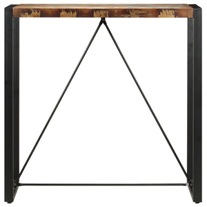 Bartisch 110 x 60 x 110 cm Recyceltes Massivholz