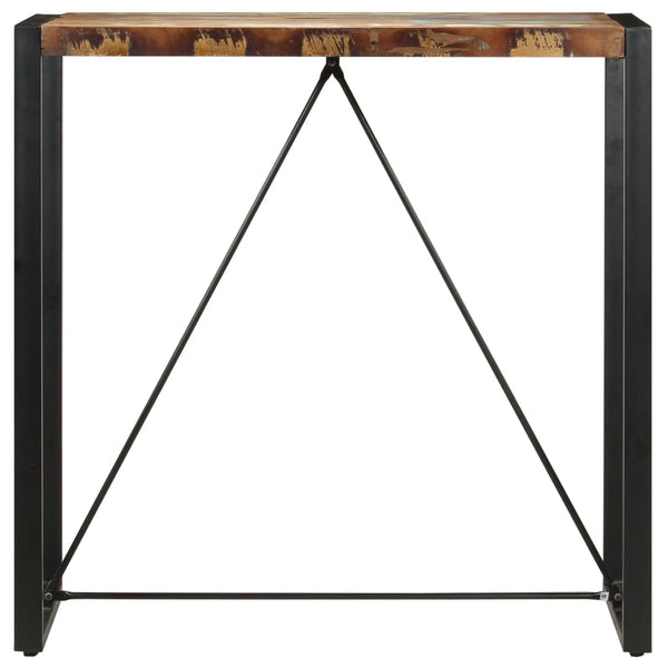 Bartisch 110 x 60 x 110 cm Recyceltes Massivholz