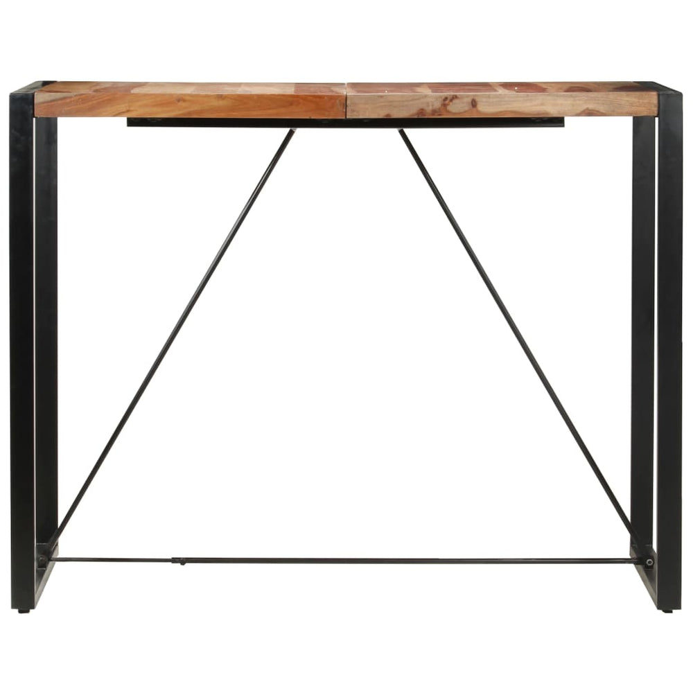Bartisch 140 x 70 x 110 cm Massivholz Akazie
