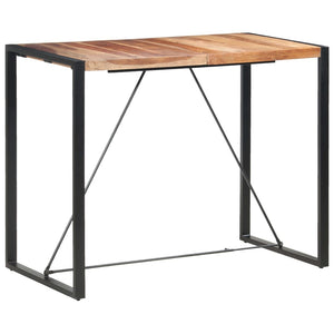 Bartisch 140 x 70 x 110 cm Massivholz Akazie
