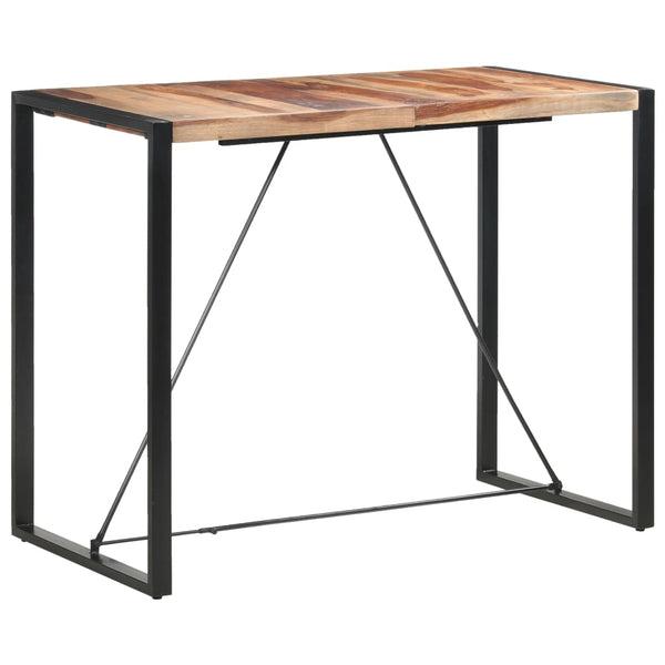 Bartisch 140 x 70 x 110 cm Massivholz Akazie