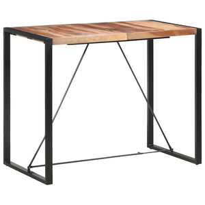 Bartisch 140 x 70 x 110 cm Massivholz Akazie