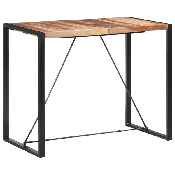 Bartisch 140 x 70 x 110 cm Massivholz Akazie