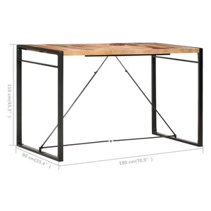 Bartisch 180 x 90 x 110 cm Massivholz Akazie