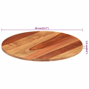 Tischplatte Massivholz Palisander Rund 15-16 mm 40 cm