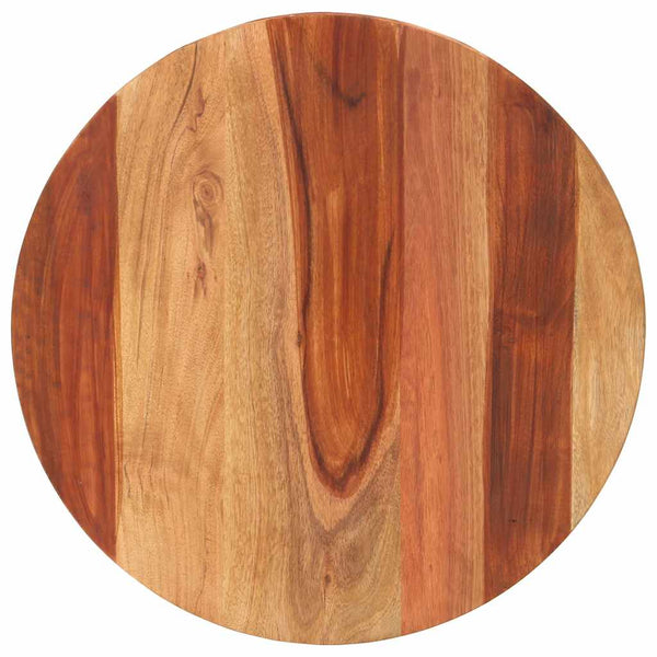 Tischplatte Massivholz Akazie Rund 15-16 mm 50 cm