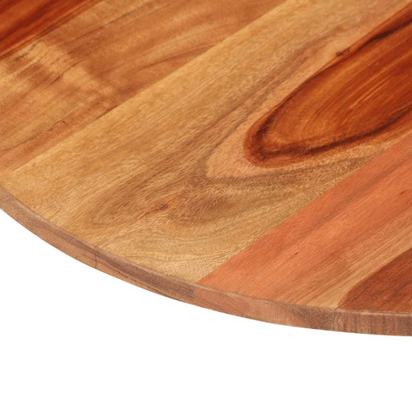 vidaXL Plateau de table Bois massif d'acacia Rond 15-16 mm 50 cm