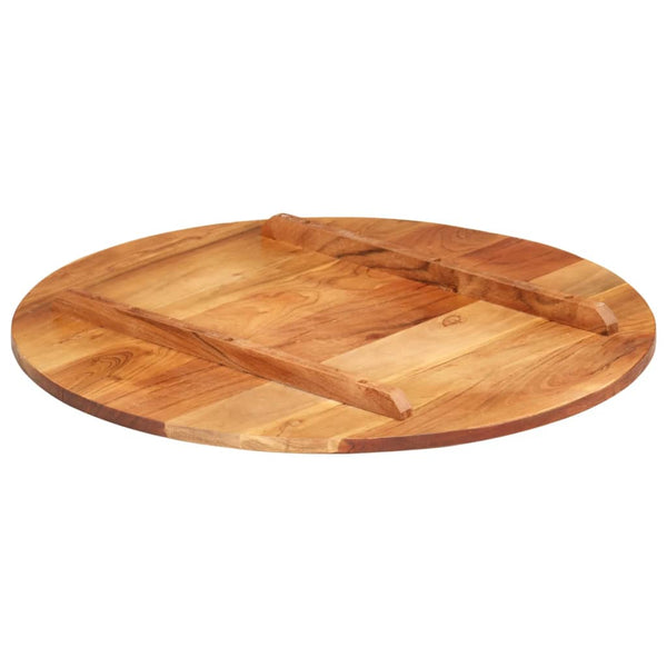 Tischplatte Massivholz Palisander Rund 15-16 mm 60 cm