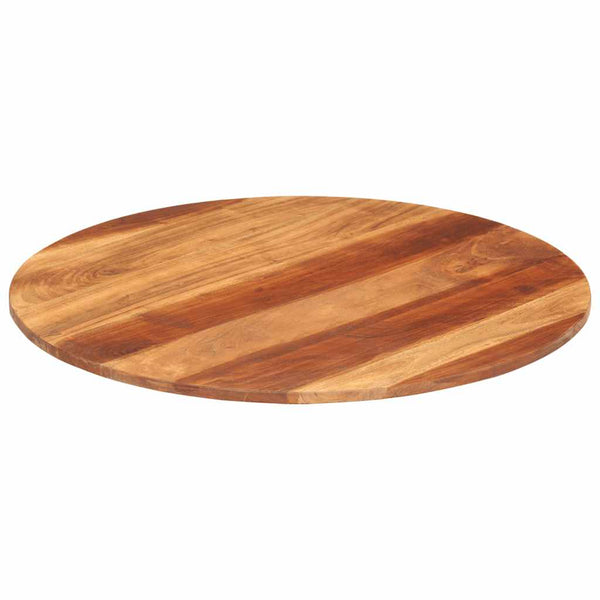 Tischplatte Massivholz Akazie Rund 15-16 mm 70 cm