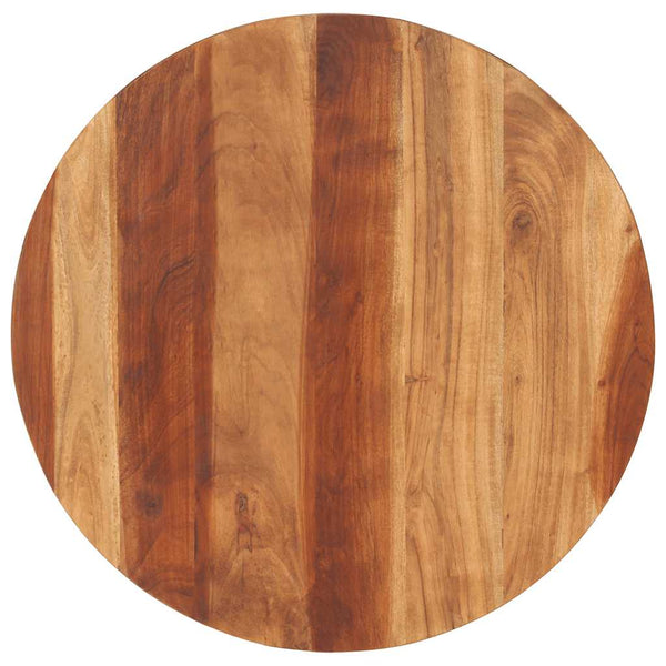 Tischplatte Massivholz Akazie Rund 15-16 mm 70 cm
