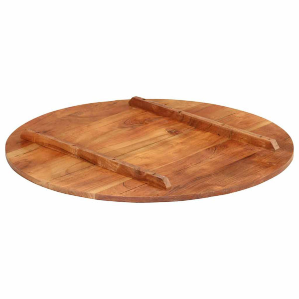Tischplatte Massivholz Akazie Rund 15-16 mm 70 cm