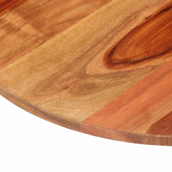 Tischplatte Massivholz Akazie Rund 15-16 mm 70 cm